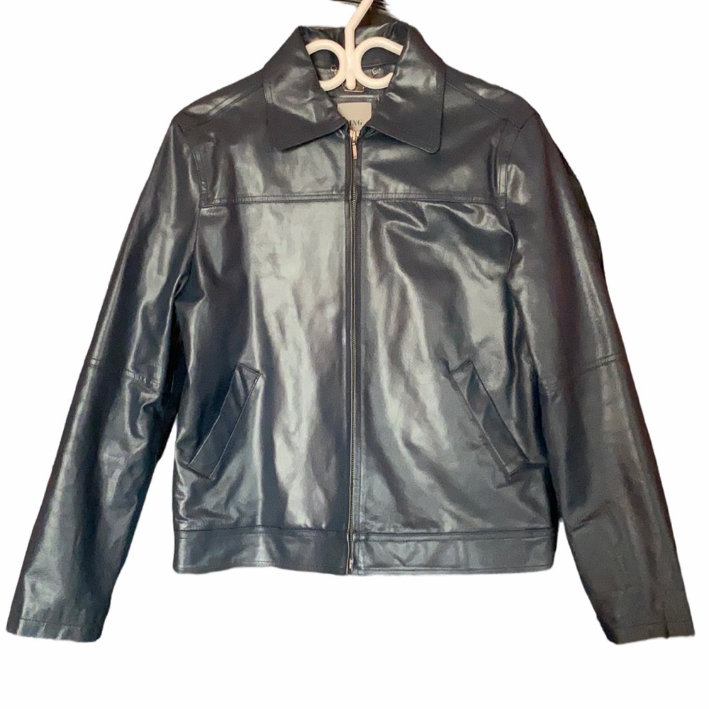 Mango leather Jacket Sz M